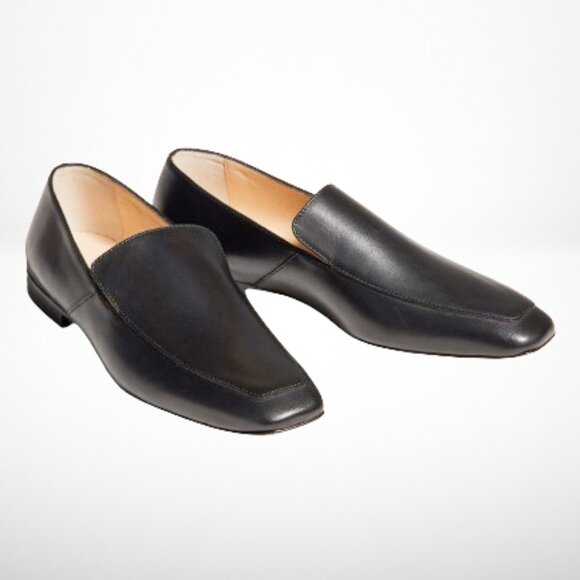 Banana Republic Italian Black Leather Loafers - Size: 6 - Picture 2 of 10